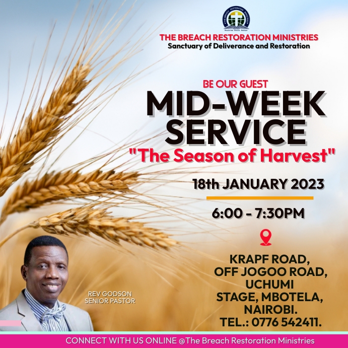 Plantilla de mid week service | PosterMyWall