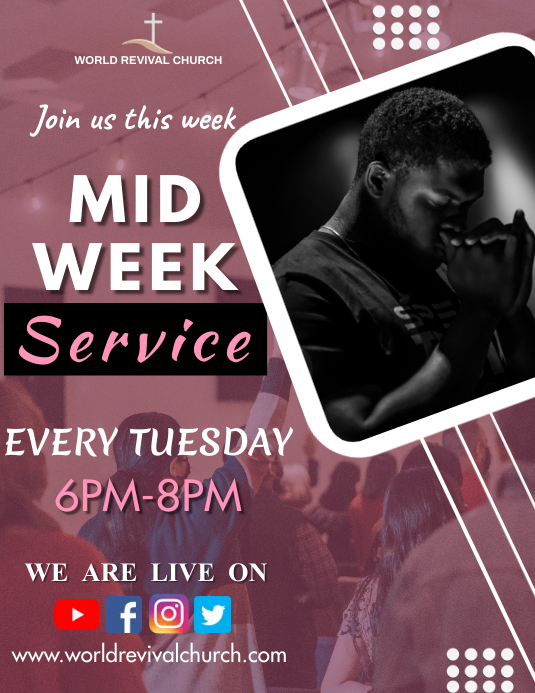 Mid week service Template | PosterMyWall