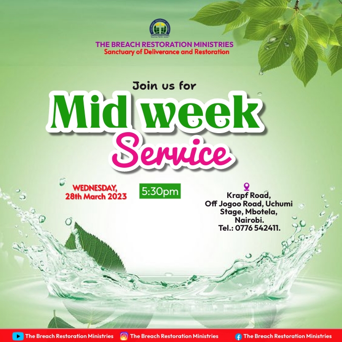 Mid Week service Template | PosterMyWall