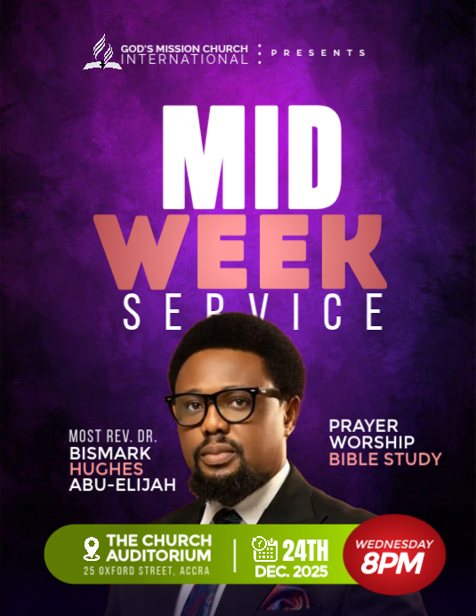 MID WEEK SERVICE FLYER DESIGN Template | PosterMyWall