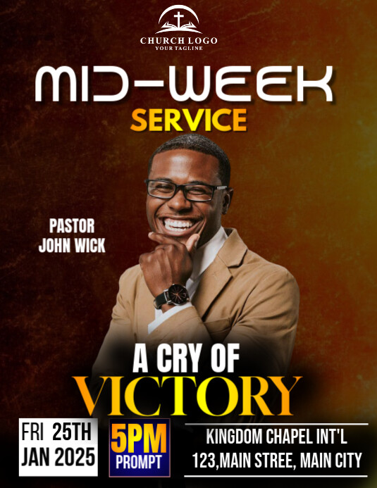 Copy of mid week service flyer | PosterMyWall