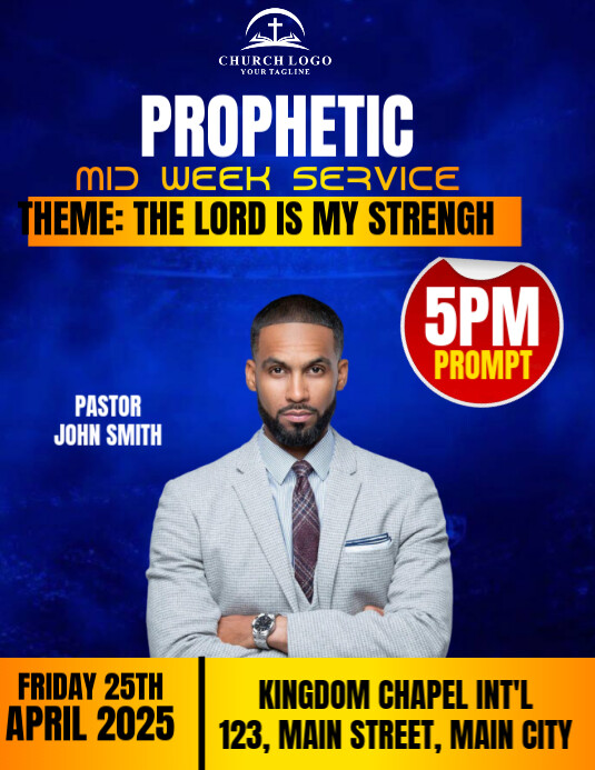 Copy of mid week service flyer | PosterMyWall