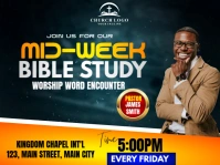 mid week service flyer งานนำเสนอ Presentation template