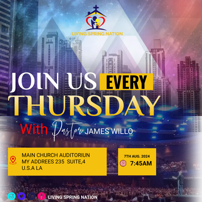 Plantilla de mid week service flyer template | PosterMyWall