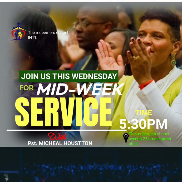 mid week service flyer template | PosterMyWall