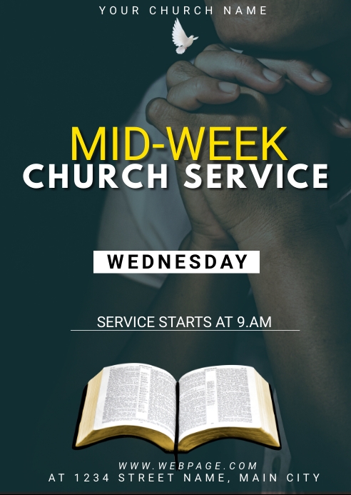 mid week service Template | PosterMyWall