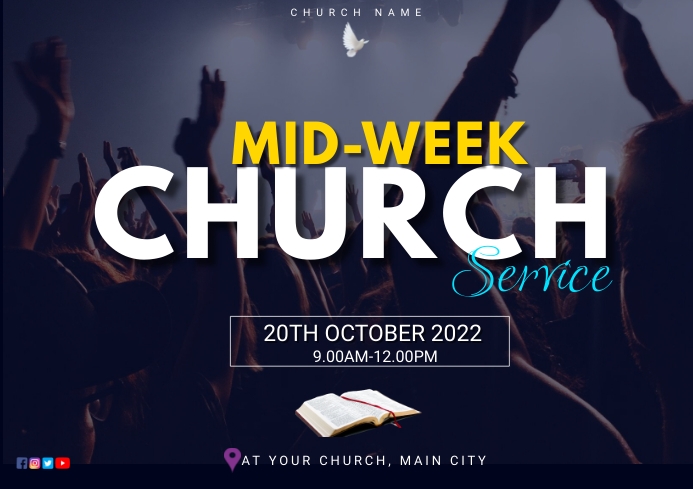 Copy of mid week service Template | PosterMyWall
