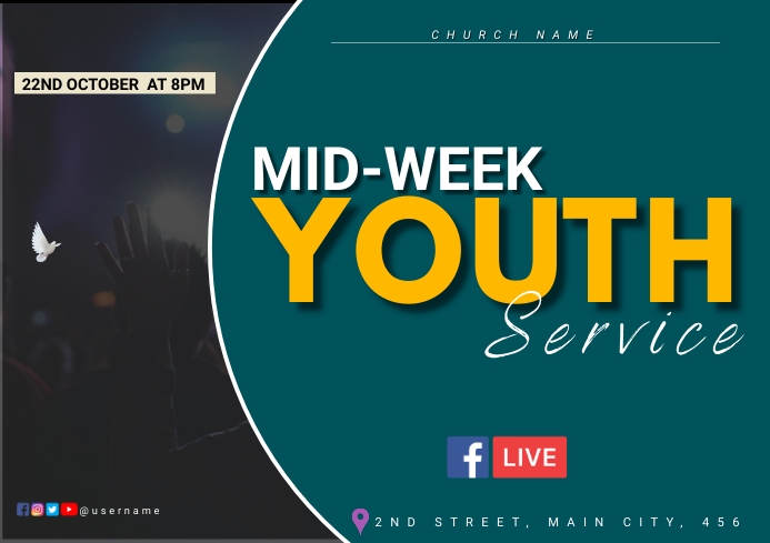 Copy of mid week service Template | PosterMyWall