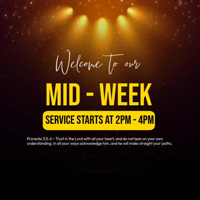 mid week service template | PosterMyWall