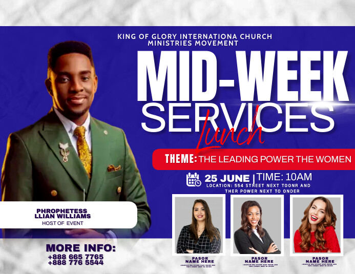 mid week services Template | PosterMyWall