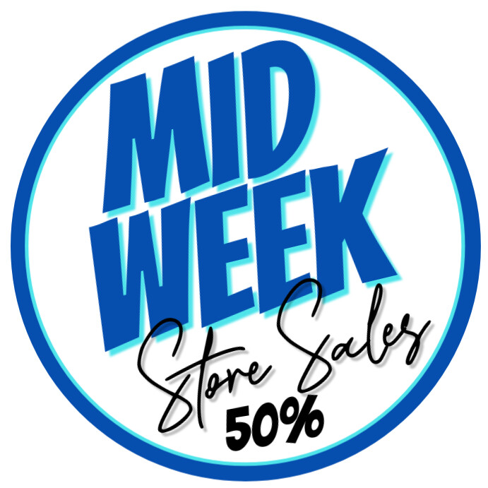 Mid week store sales Square template