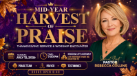 Lilla Mid-Year Thanksgiving Worship Service YouTube-thumbnail Template
