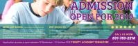 Middle School Admission Banner Design template