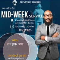 mid week service Template | PosterMyWall