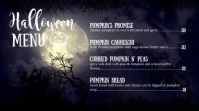 Midnight Halloween Special Digital Display Video Menu template