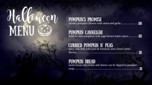 Midnight Halloween Special Digital Display Video Menu template