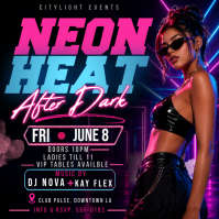 Black Nightclub Event Instagram Post Template