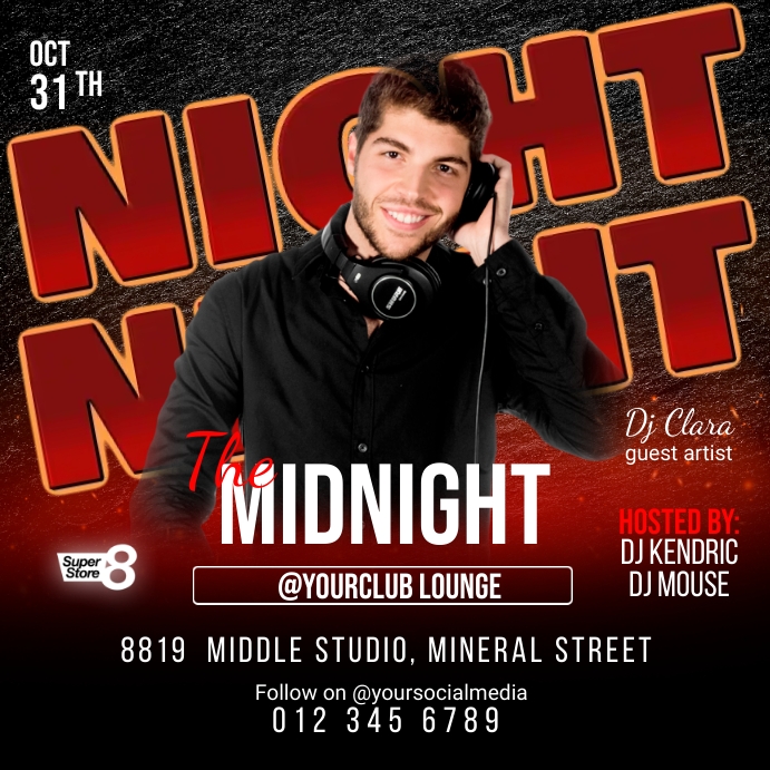 Midnight Party Template PosterMyWall