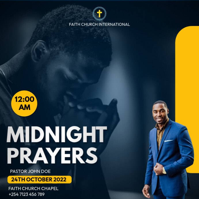 midnight prayers Message Instagram template