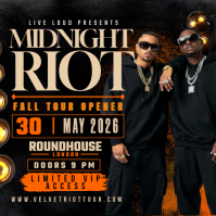 Midnight Riot Fall Tour Opener Instagram 帖子 template