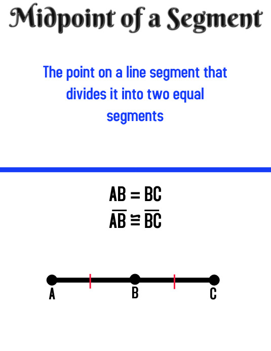 Midpoint of a Segment Template | PosterMyWall