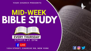 midweek Bible study, Bible study, Bible Presentation (16:9) template