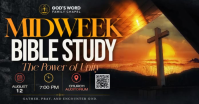 Black Bible Study Event Изображение, которым поделились на Facebook Template