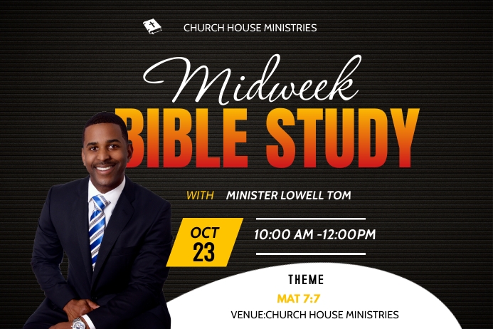 Midweek Bible Study Template PosterMyWall