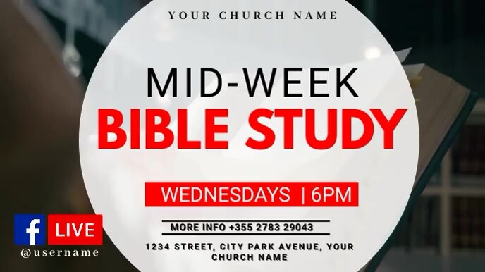 Mid Week Study Plantilla de midweek bible study | PosterMyWall