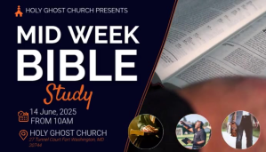 MIDWEEK BIBLE STUDY POSTER VIDEO Blog overskrift Template