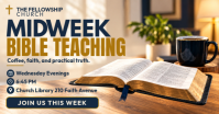 Brown Midweek Bible Teaching Facebook Shared Image Template