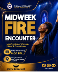 Purple Worship Event Instagram Portrait Template