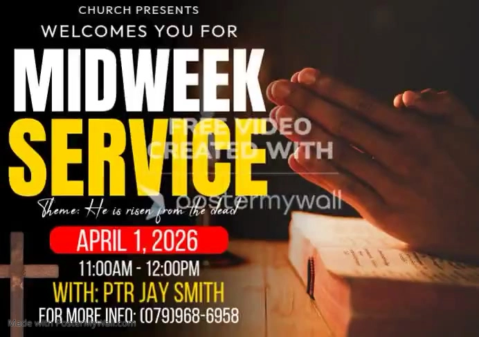 Midweek Church Service Template | PosterMyWall