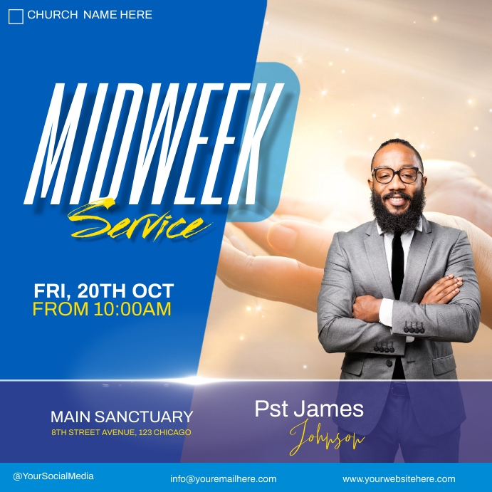 Copia de midweek church service | PosterMyWall