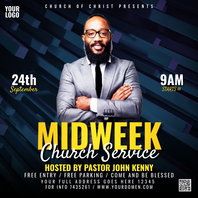 Copy of Midweek church service | PosterMyWall