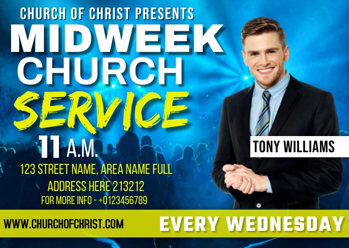 Copy of MIDWEEK CHURCH SERVICE | PosterMyWall