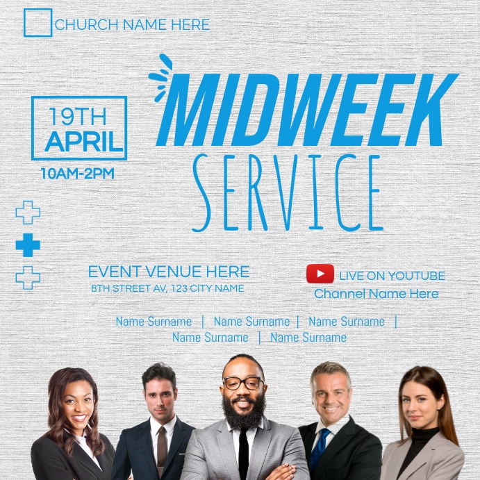 midweek church service Template | PosterMyWall