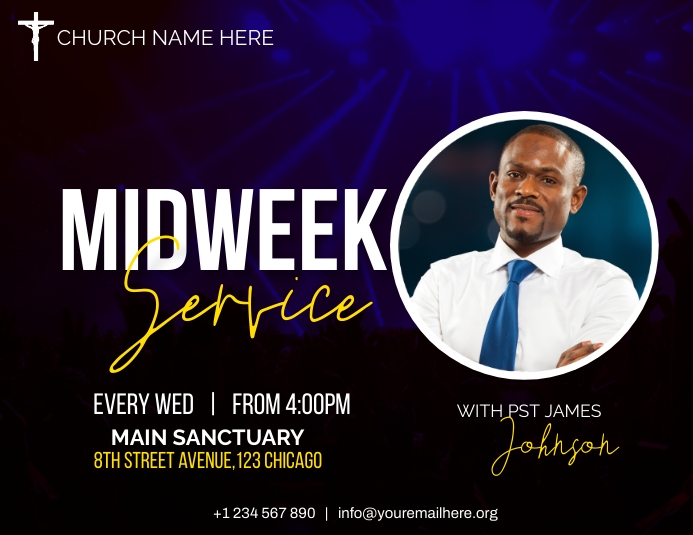 Copy of midweek church service | PosterMyWall