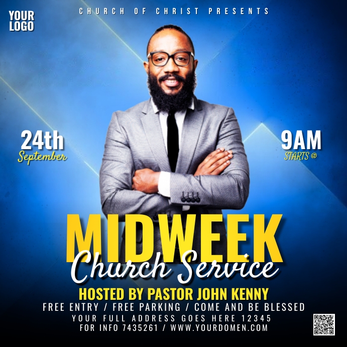 Copy of Midweek church service | PosterMyWall