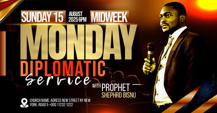 Midweek Monday Church service | PosterMyWall