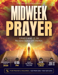 Braun Midweek Prayer Event Volantino Template