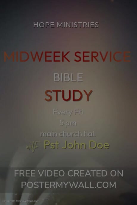 Scriptural Service Photos Copy of midweek service bible service | PosterMyWall