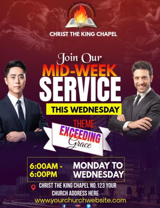 Copy of MIDWEEK SERVICE | PosterMyWall