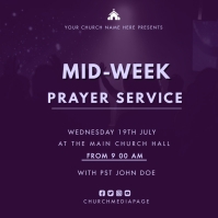 Church midweek Service poster design Template | PosterMyWall