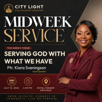 Midweek Service Сообщение Instagram template