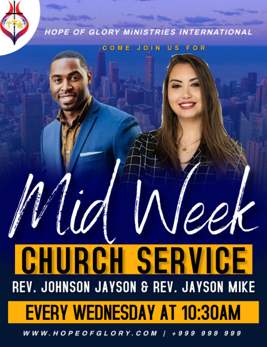 midweek service Template | PosterMyWall