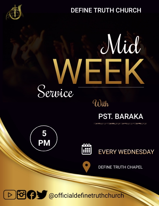 Midweek service Template | PosterMyWall