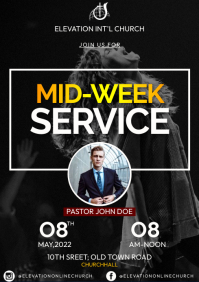 MIDWEEK SERVICE Template | PosterMyWall