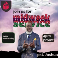 MIDWEEK SERVICE Template | PosterMyWall
