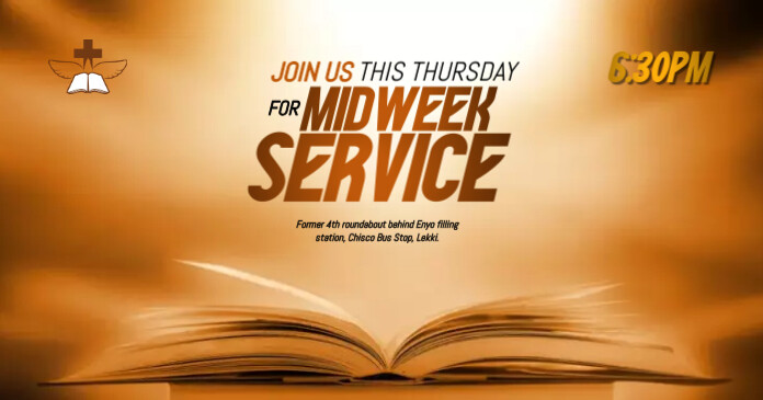 Midweek Service Facebook 共享图片 template